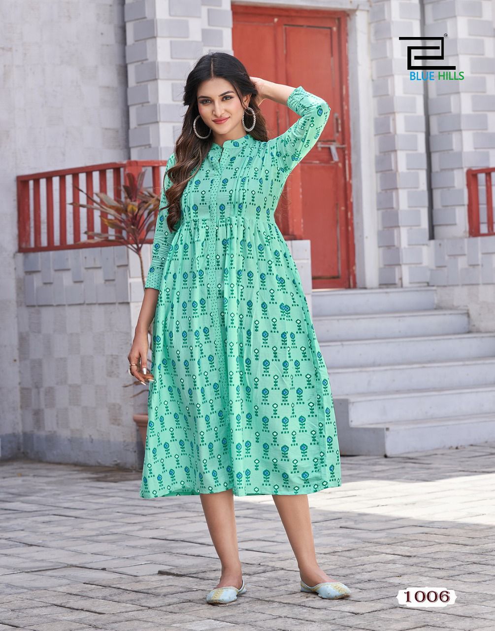 Blue Hills Ikki Cotton 1 Fancy Wear Cotton Designer Kurti Collection